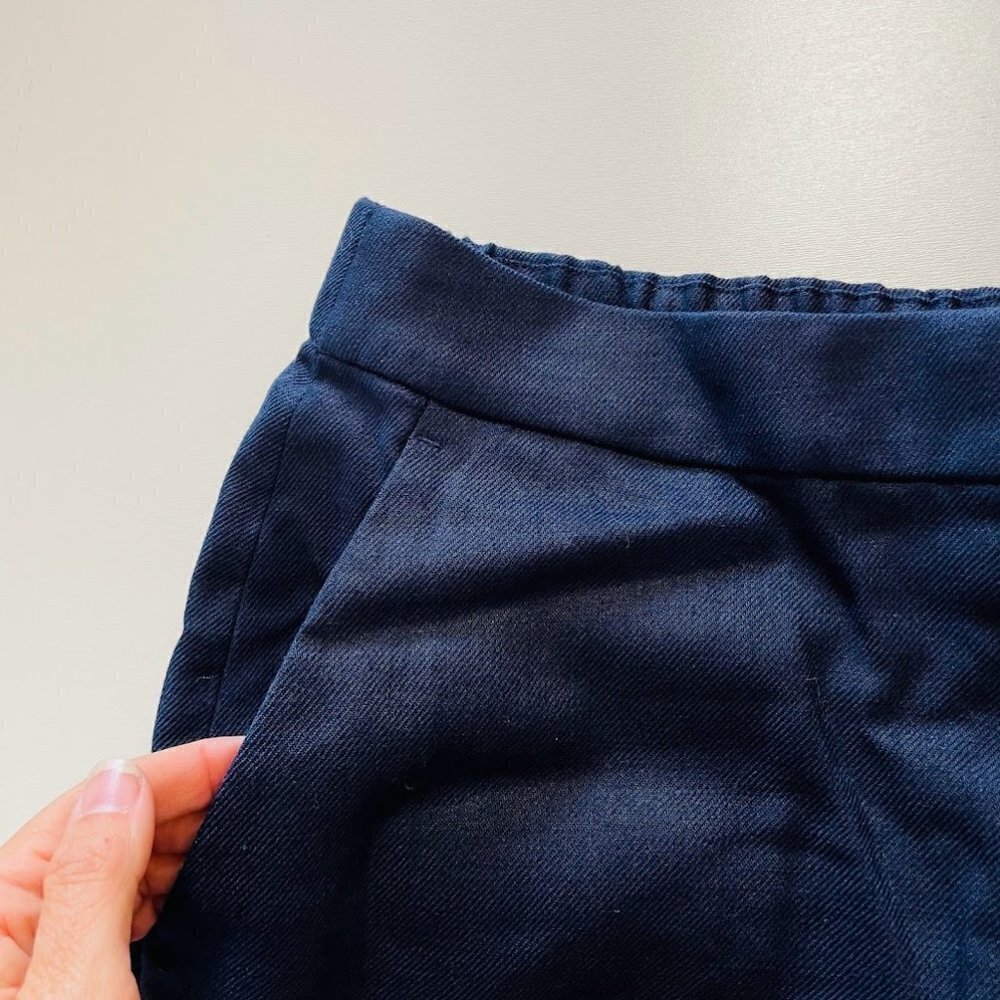NWT J. Crew TALL LONG Easy Pant Trouser Linen Navy Blue Elastic Waist Preppy 12 - Picture 4 of 12